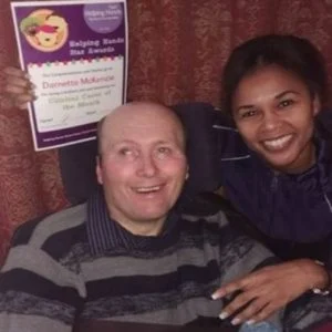 Darnette has been supporting David since 2016