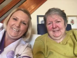 Denise with a customer