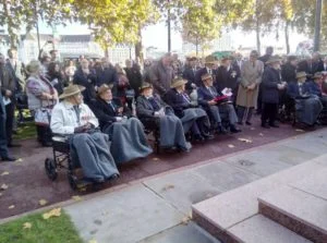 Lester at the Remembrance parade