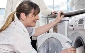 Emptying the washing machine