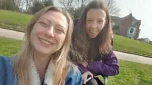 customer hannah smiling cerebral palsy