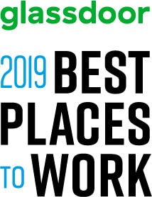 We're proud to be a Glassdoor Best Places to Work