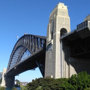 Charlotte got to see Sydney Harbour Bridge