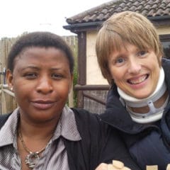 Jacky with her previous carer, Norah
